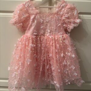 EUC Lola & the Boys Pink Butterfly Tulle Dress
